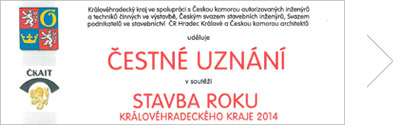 Čestné uznání – Stavba roku Královéhradeckého kraje 2014