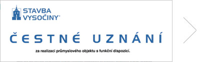 Čestné uznání – za realizaci průmyslového objektu s funkční dispozicí